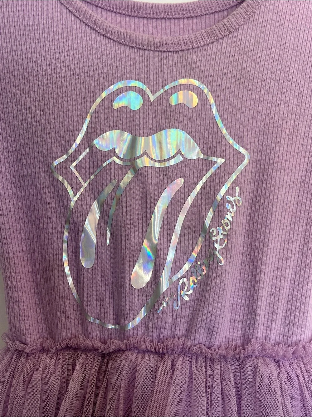 Rolling Stones Purple Layered Tulle Skirt Dress Purple Size 3T